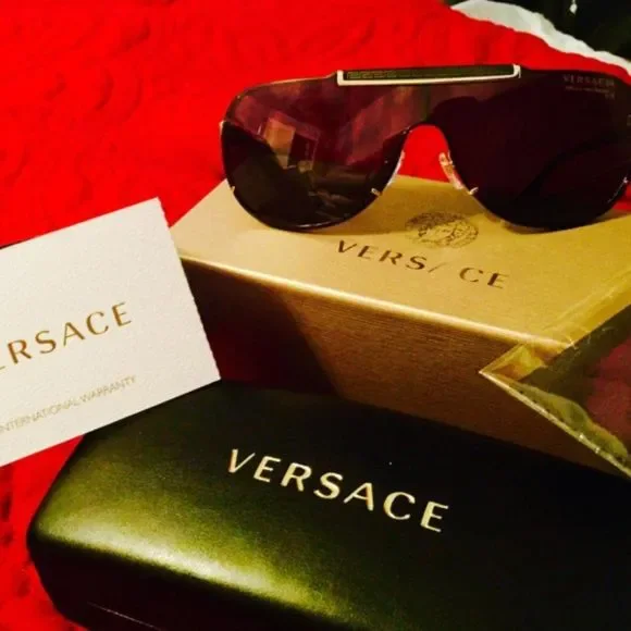 Versace | Accessories | Nwt Versace Sunglasses Black W Gold  display picture 1